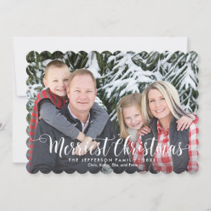 Merriest Christmas Photo Card with Holiday Letter