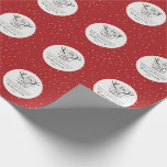 Merriest Christmas rustic farmhouse holiday Wrapping Paper<br><div class="desc">Baby it's cold outside stag Christmas Holiday design. Black and white monochrome Scandinavian style,  this multi photo card makes a ideal family holiday card. Colour can be changed.</div>