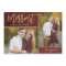 Merriest Faux Foil 2 Photo Magnetic Christmas Card