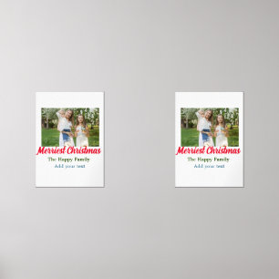 Merriest joyful christmas holiday add family name