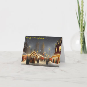 Merriest of Christmases Greetings Card 