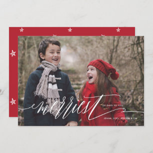 Merriest of Days Christmas Holiday Photo Card