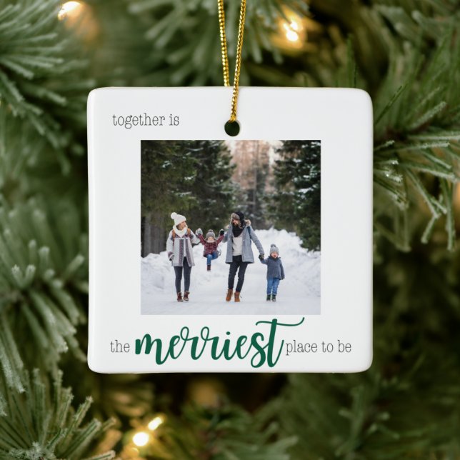 Merriest Place to Be Christmas Ornament (Tree)