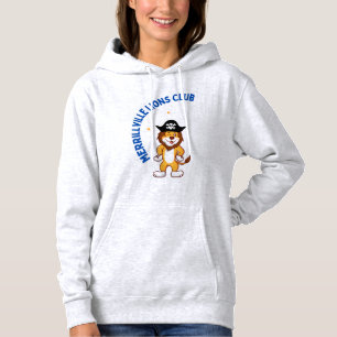Merrillville Lions Club with Pirate Lion & 2 stars Hoodie
