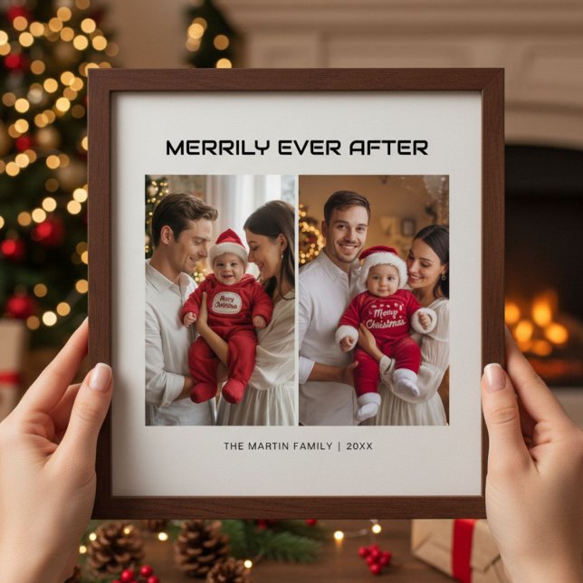 Merrily Ever After Cosy Family Christmas Card (Creator Uploaded)