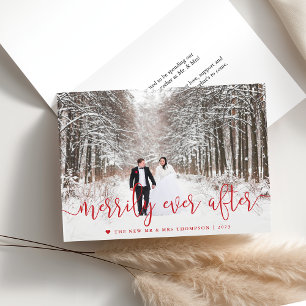 Merrily Ever After   Folded Holiday Card
