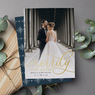 Merrily Ever After Holiday Wedding Announcement