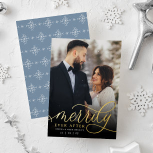 Merrily Ever After Holiday Wedding Announcement