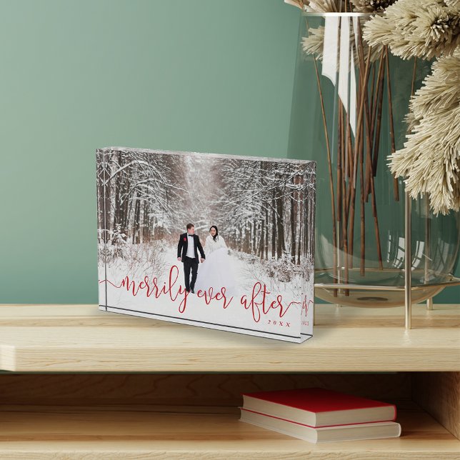 Merrily Ever After | Holiday Wedding Photo Block (Creator Uploaded)