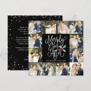 Merrily Ever After Wedding Holiday 12 Photo Card