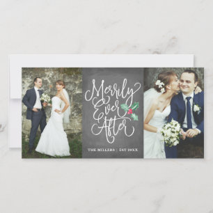 Merrily Ever After Wedding Holiday 2- Photo Grey Card