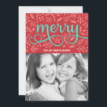Merrily Illustrated Holiday Photo Cards<br><div class="desc">Celebrate the season with this modern and stylish holiday card from Berry Berry Sweet. Visit WWW.BERRYBERRYSWEET.COM for more of our stylish holiday collections.</div>