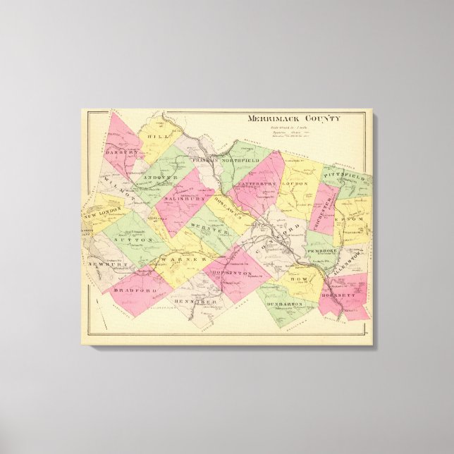 Merrimack County Canvas Print (Front)