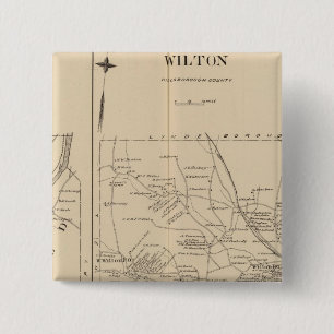 Merrimack, Litchfield, Wilton, Peterborough PO 15 Cm Square Badge