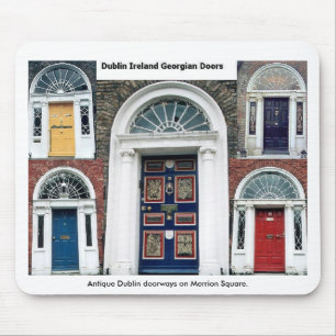 Merrion Square Dublin Doorways Mouse Mat