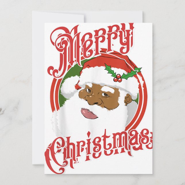 merrry christmas 2025 santa claus holiday card (Front)