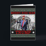 Merrry Rizzmas Trump Funny Humorous Trump Dance Ch Card<br><div class="desc">Merrry Rizzmas Trump Funny Humorous Trump Dance Christmas</div>