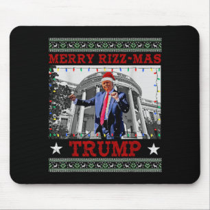 Merrry Rizzmas Trump Funny Humorous Trump Dance Ch Mouse Mat