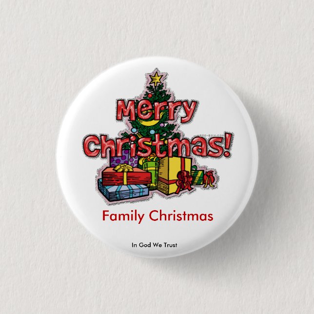 merry6 3 cm round badge (Front)
