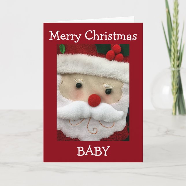 MERRY *1st* CHRISTMAS BABY HOLIDAY CARD (Front)