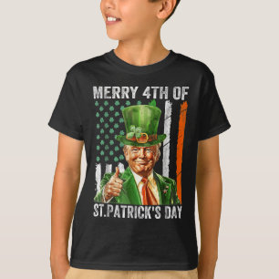 Merry 4th Of St Patricks Day Leprechaun Hat T-Shirt