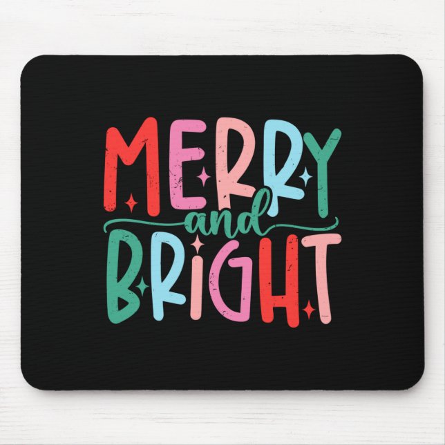 Merry &amp; Bright Moody &amp; Uptight Matching Co Mouse Mat (Front)