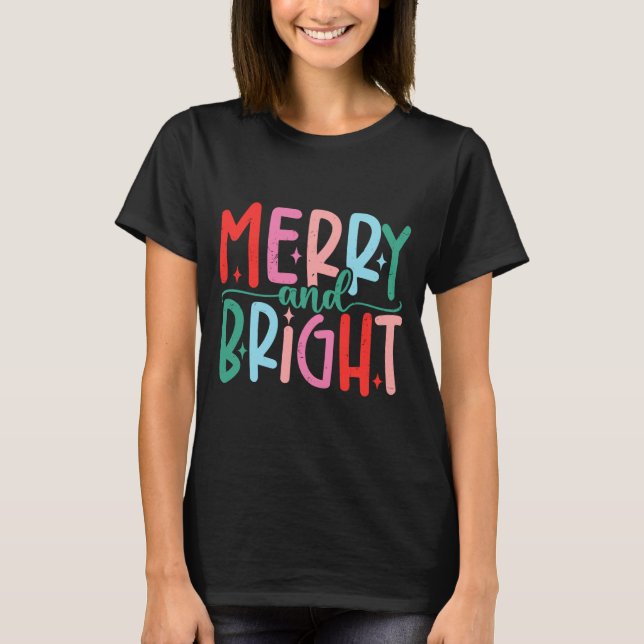 Merry &amp; Bright Moody &amp; Uptight Matching Co T-Shirt (Front)