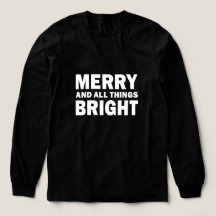 Merry and All Things Bright Christmas Black