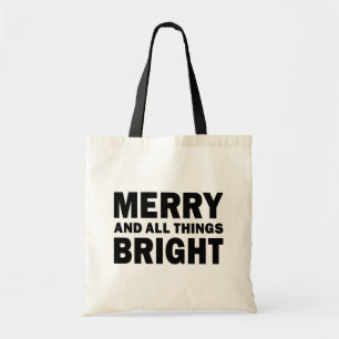 Merry and All Things Bright Holiday Tote Bag