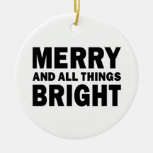 Merry and All Things Bright Modern Christmas Round