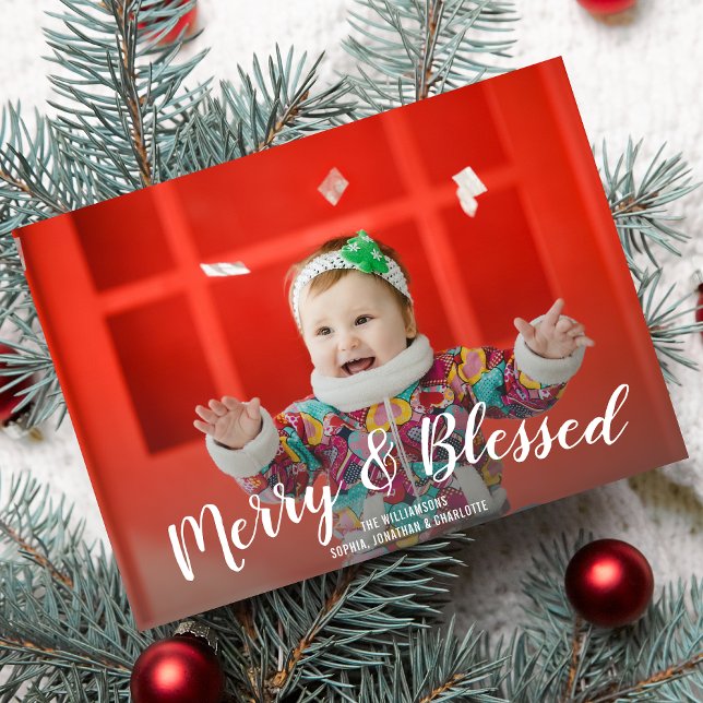 Merry and Blessed Christmas Holiday Photo (Creator Uploaded)