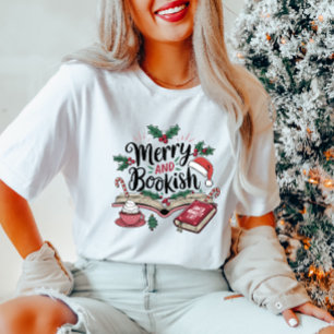 Merry and Bookish Christmas T-Shirt