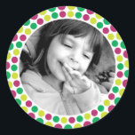 Merry and Bright 2010 Holiday Photo Sticker<br><div class="desc">Merry and Bright 2010 Holiday Photo Sticker in Berry and Green</div>