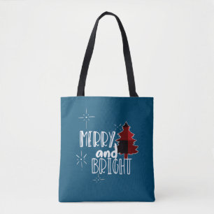 Merry and Bright Amazing Xmas Funny Christmas Tote Bag