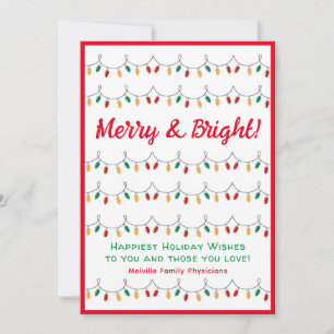 Merry and Bright Business Holiday Card