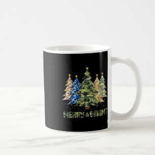 Merry And Bright Camo Christmas Tree Merry Christm Coffee Mug