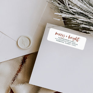 Merry and Bright   Casual Script Boho Christmas