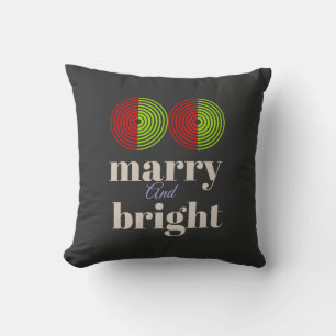 "Merry and Bright: Celebrate the Joy of the Season Cushion
