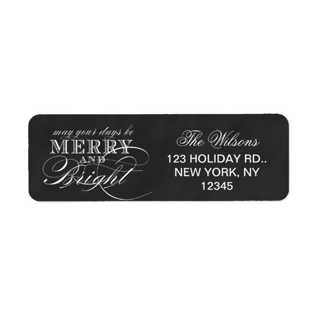 MERRY AND BRIGHT | CHALKBOARD HOLIDAY (Front)