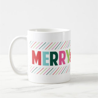 Merry and Bright Cheerful Holiday Coffee Mug