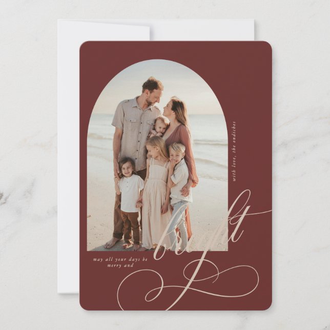 Merry and Bright Christmas Card (Front)