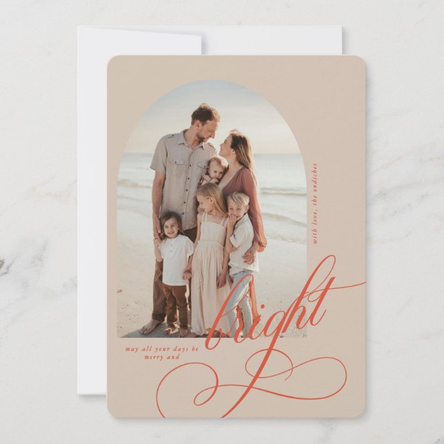 Merry and Bright Christmas Card (Front)