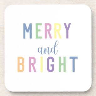 Merry and Bright Christmas Coaster