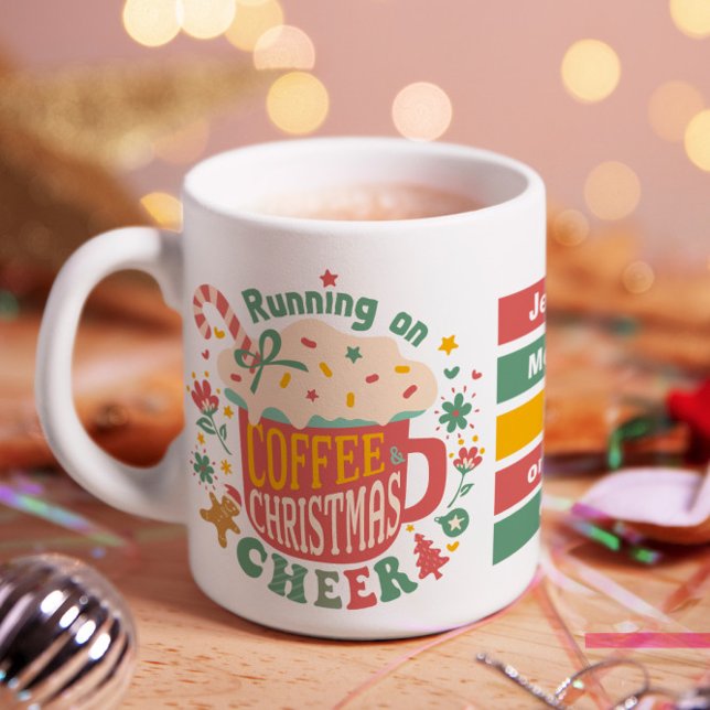 Merry and Bright Christmas Coffee Coffee Mug (A perfect gift for anyone who’s merry, bright, and caffeinated!)