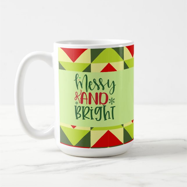 Merry and Bright Christmas  Coffee Mug (Left)