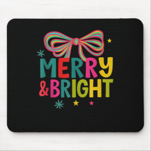 Merry And Bright Christmas Crew 2025 Funny Family  Mouse Mat