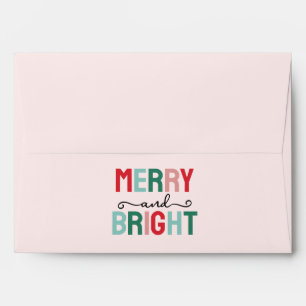Merry and Bright Christmas Envelope
