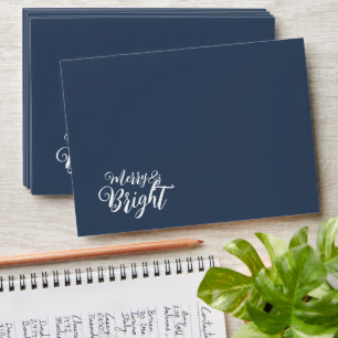 Merry and Bright Christmas Envelope