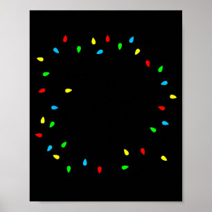 Merry And Bright Christmas Family Pajamas Matching Poster