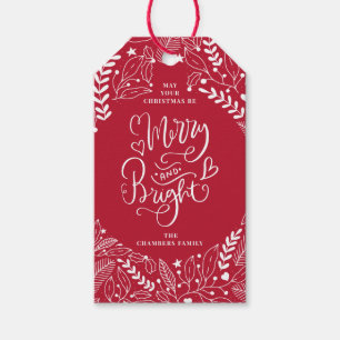 Merry And Bright Christmas Gift Tags